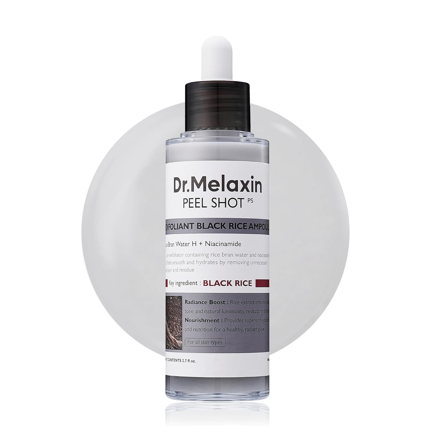 [Dr. Melaxin] Peel Shot Glow Black Rice Peeling Ampoule (2.7 fl.oz / 80ml)
